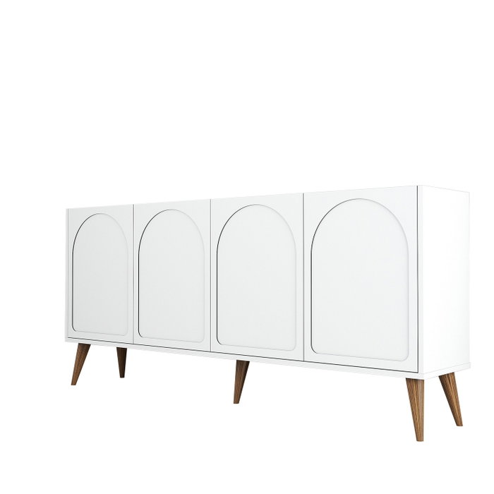 Hanah Home Lyon 81 Consola Blanco y Nogal Hanah Home Lyon 81 Consola Blanco y Nogal